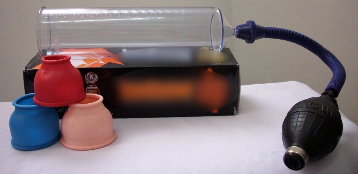 Vacuum pump - device for penis enlargement